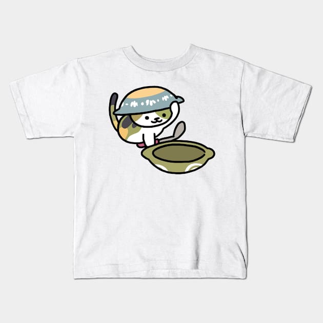 Chairman Meow (Neko Atsume) Kids T-Shirt by kitk-t